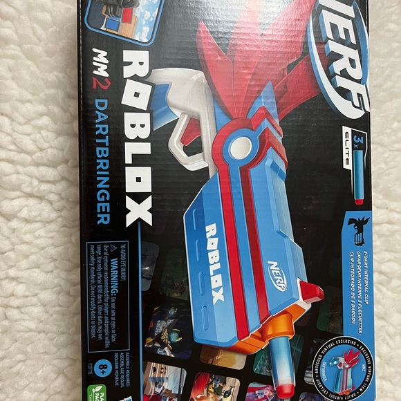 NERF Roblox MM2: Dartbringer Dart Blaster, Includes Virtual Code, 3 Elite Darts - Picture 2 of 3